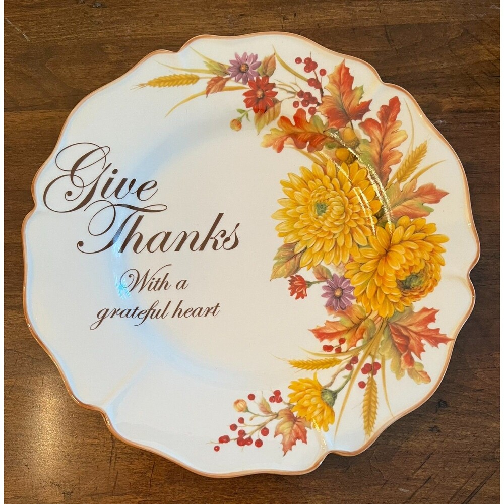 Cracker Barrel Give Thanks with a Grateful Heart Dinner Plate (1)